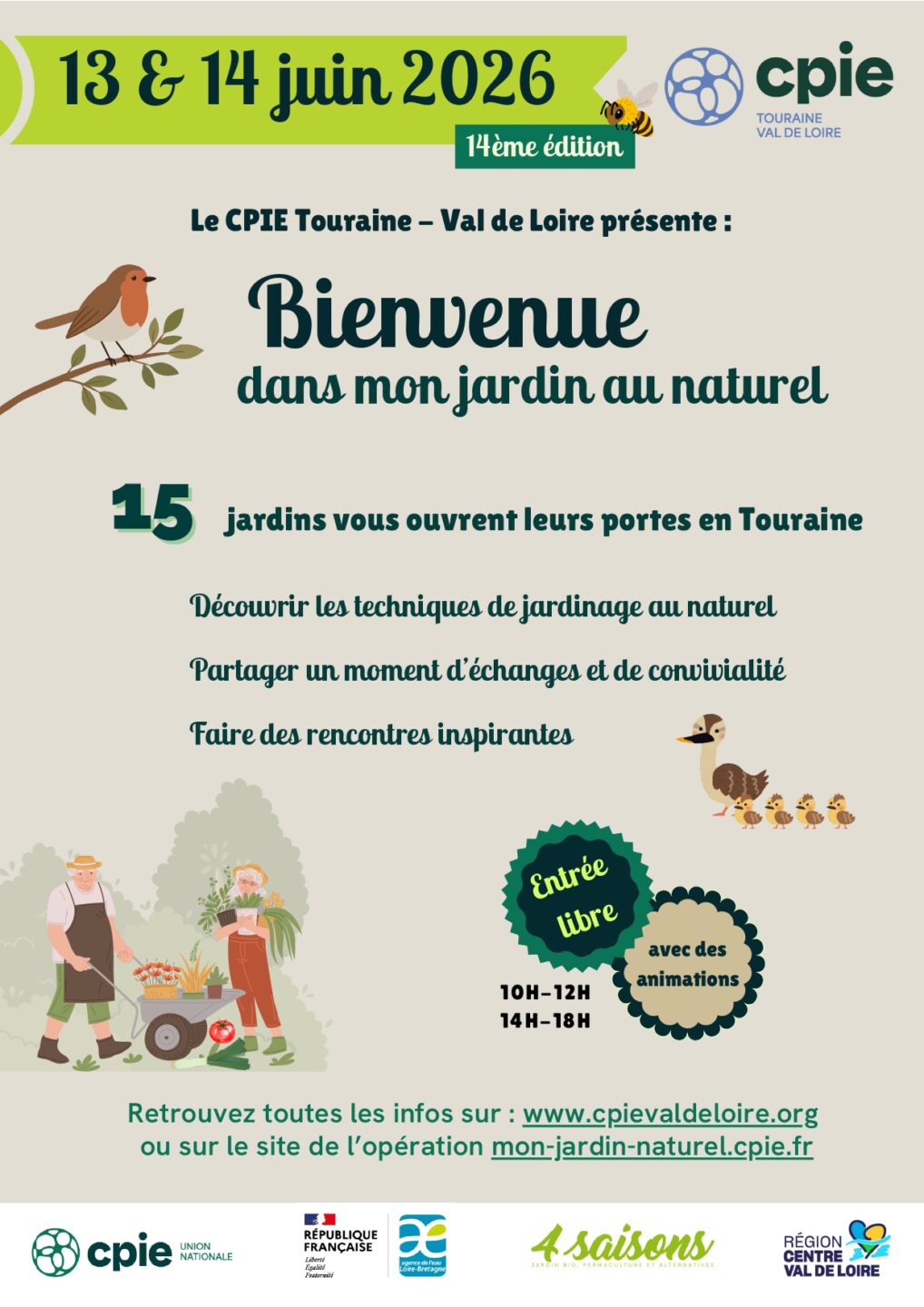 Bienvenue dans mon jardin au naturel Le jardin de Madame Bachet Chouzé-sur-Loire