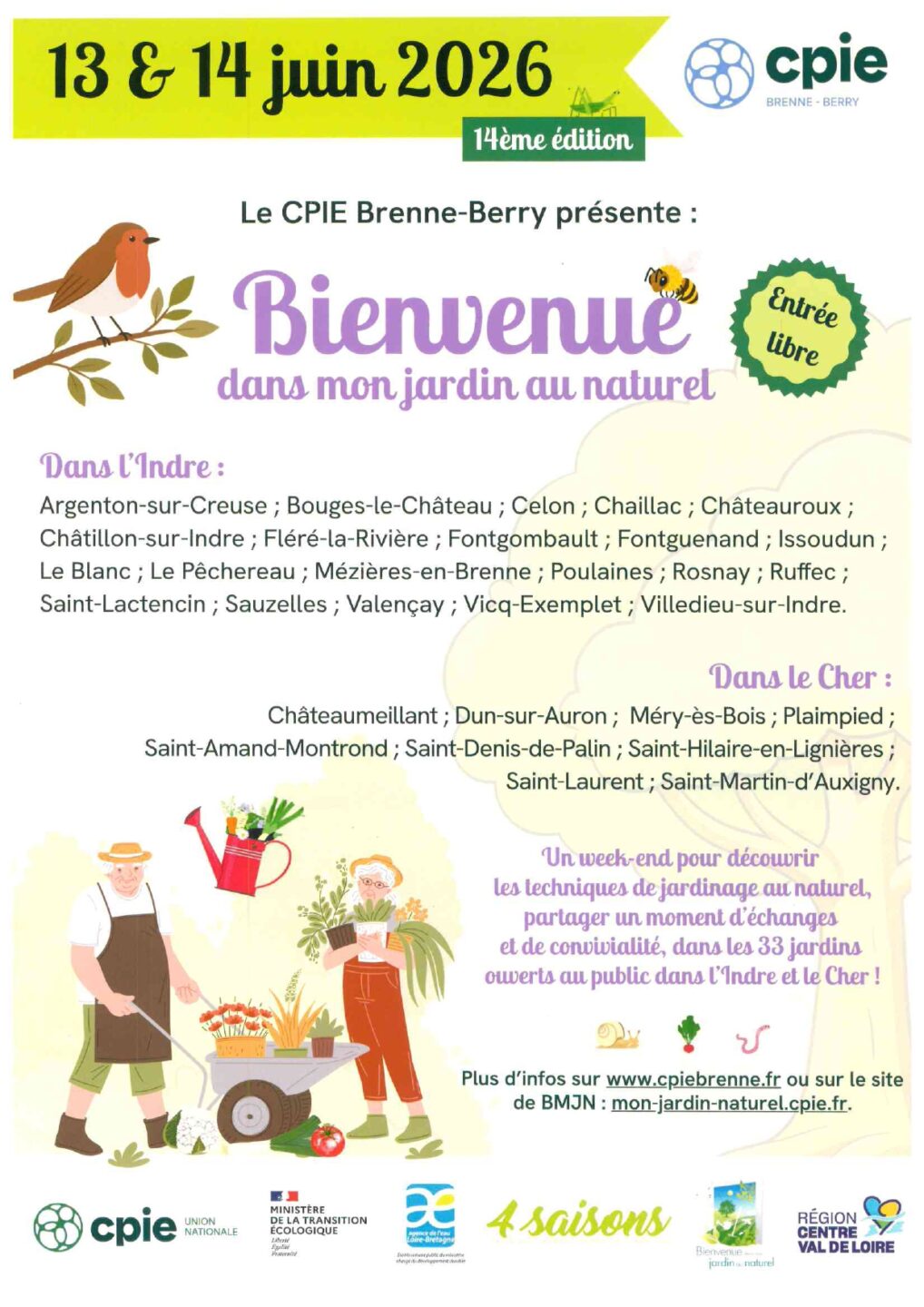 Bienvenue dans mon jardin au naturel MIAM à Dun-sur-Auron Dun-sur-Auron