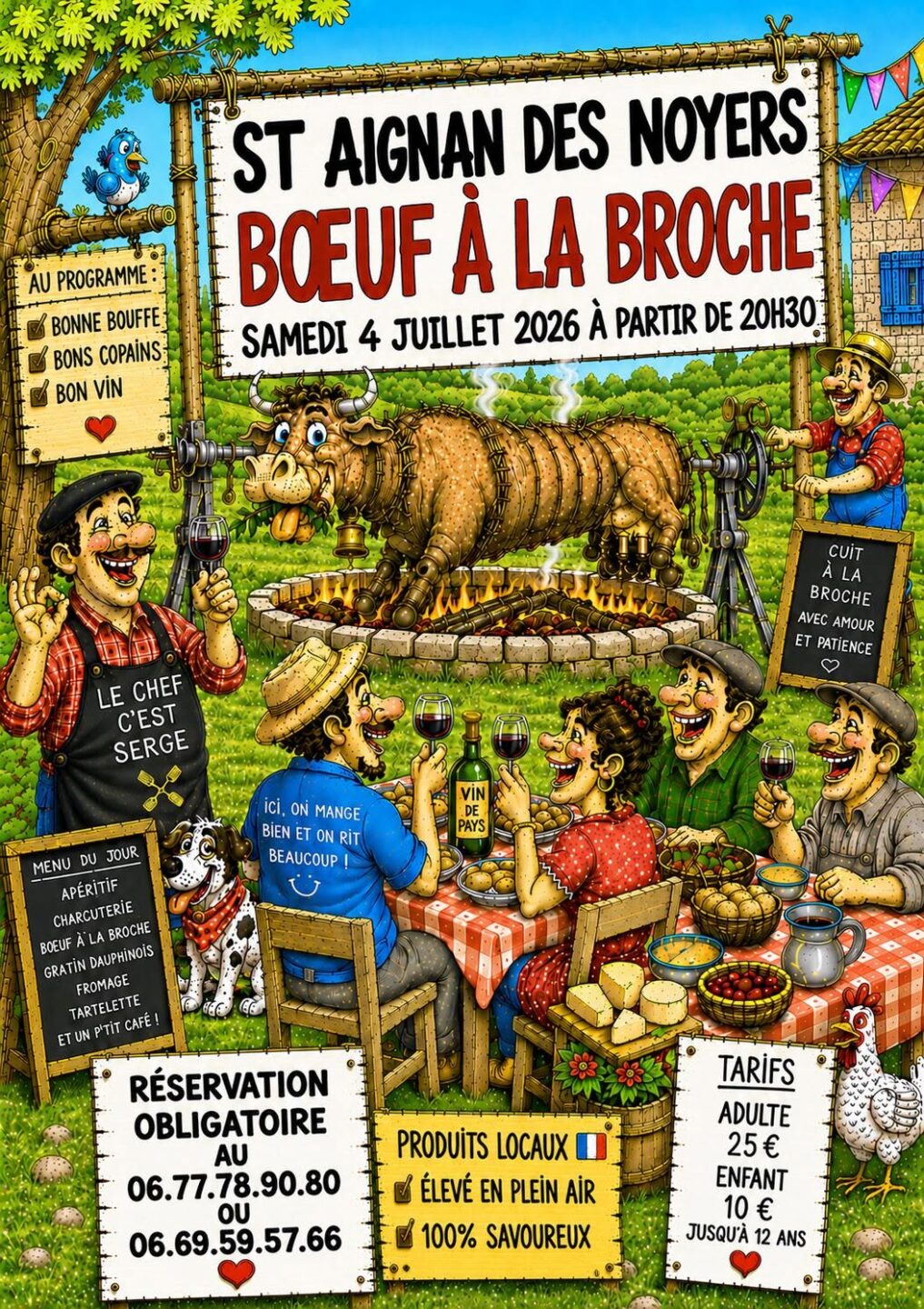 Boeuf à la Broche Saint-Aignan-des-Noyers