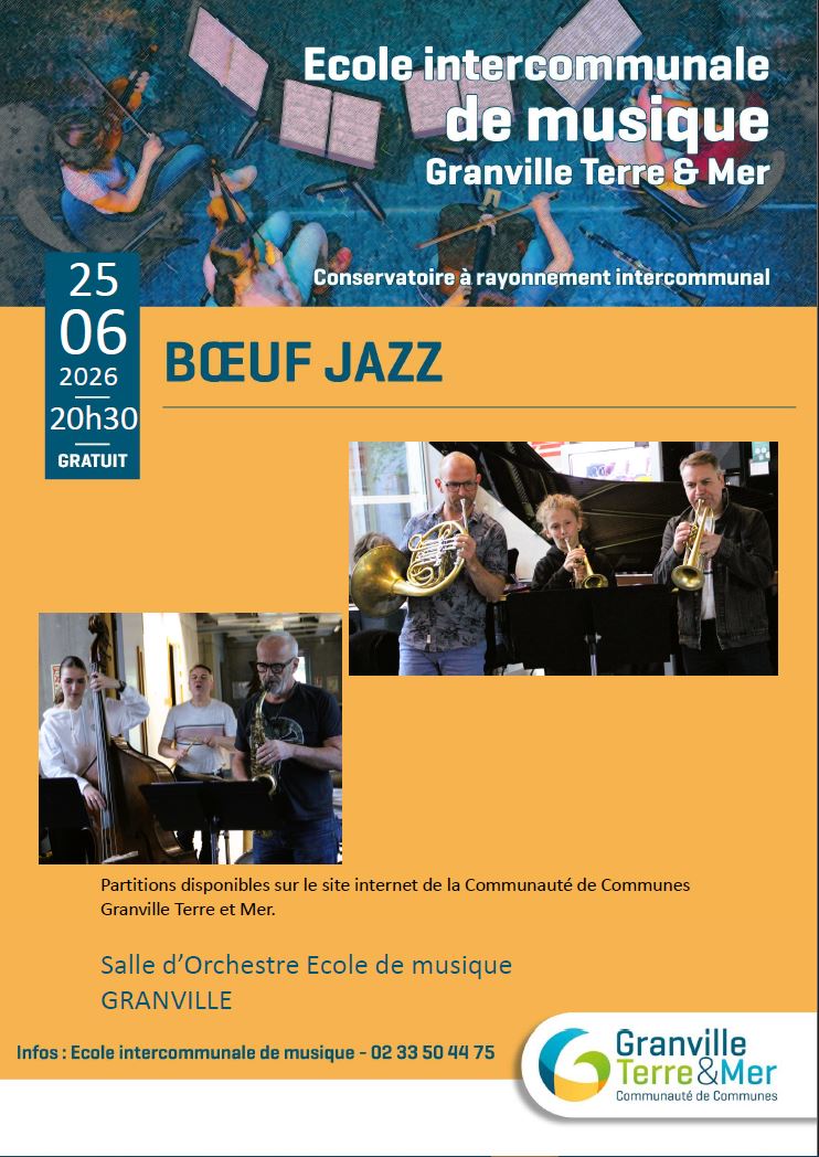 Boeuf Jazz Ecole Intercommunale de Granville Terre et Mer Granville
