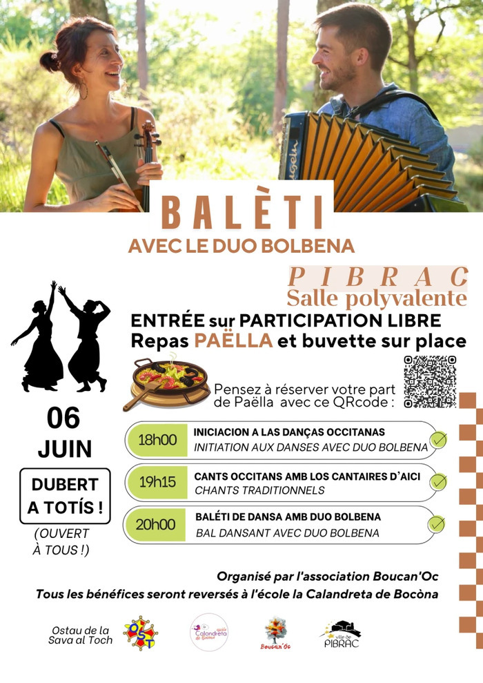 Bolèti – 6 Juin, Salles polyvalente, Pibrac (31), Pibrac