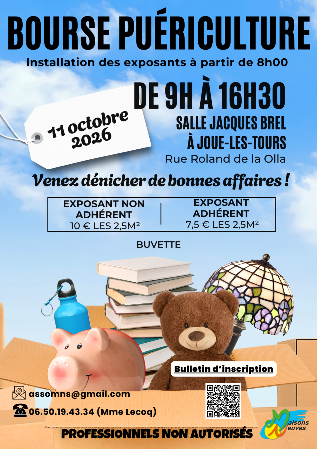 Bourse Puériculture Rue Roland de la Olla Joué-lès-Tours 2026-10-11