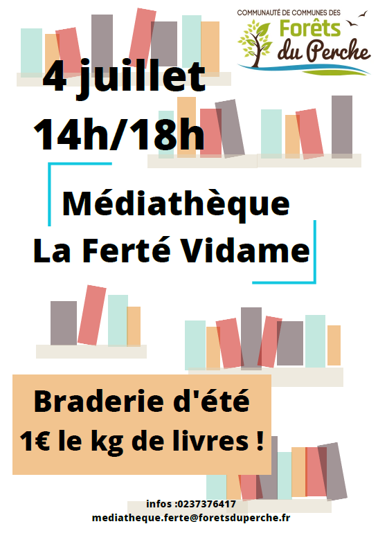 Braderie au kilo de la Médiathèque  La Ferté-Vidame