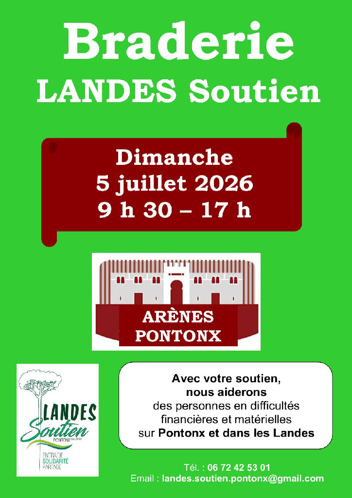 Braderie de Landes Soutien  Pontonx-sur-l&rsquo;Adour
