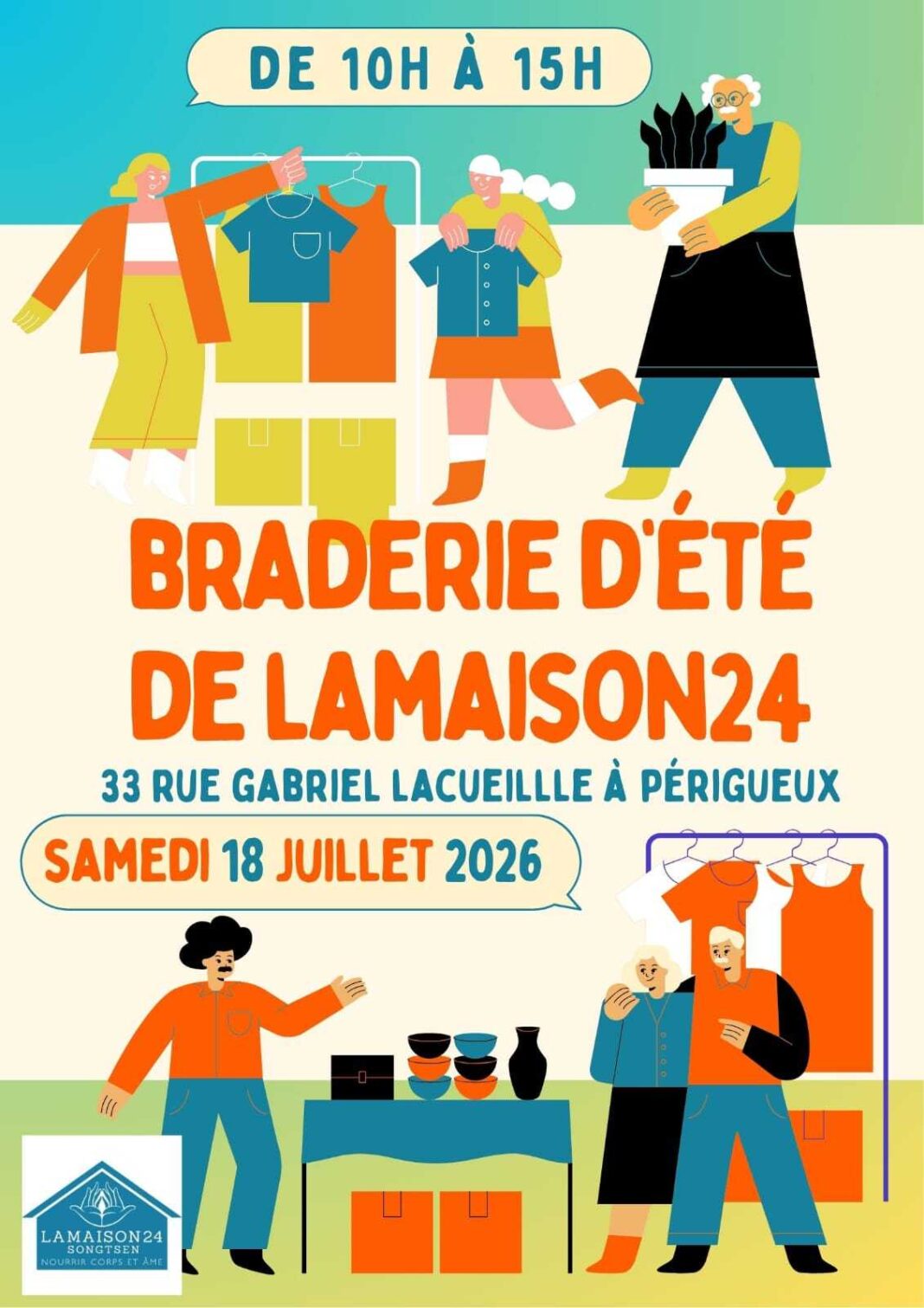 Braderie d&rsquo;été de la Maison 24 Maison 24 Périgueux