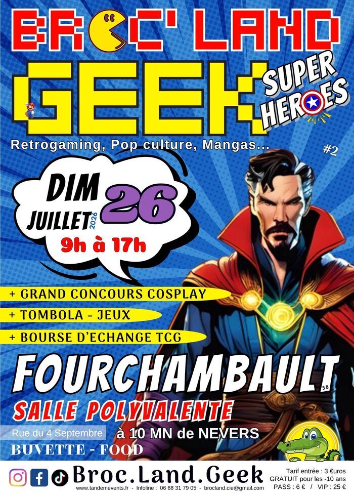 Broc land geek salle polyvalente Marcel Paul Fourchambault