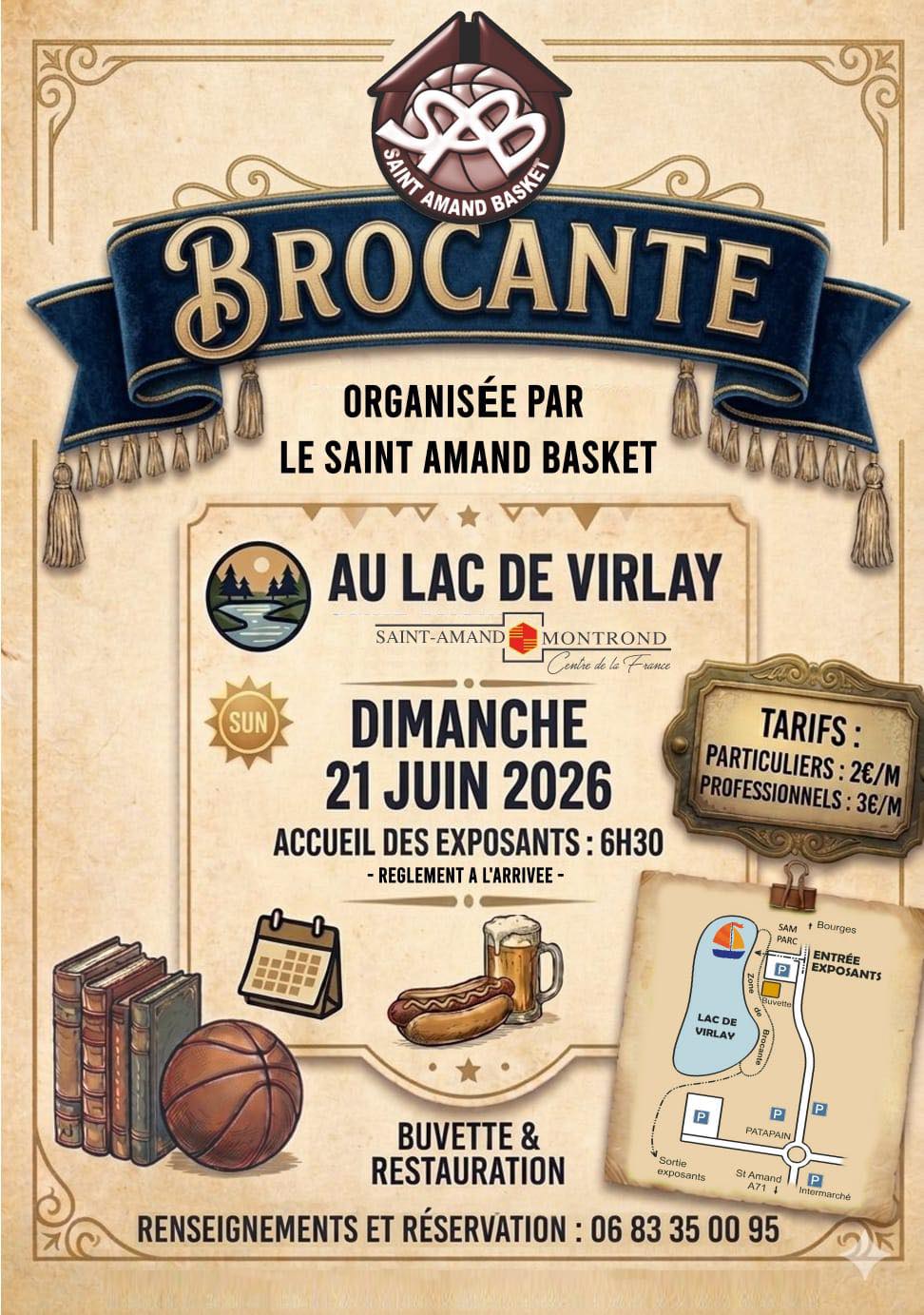 Brocante au lac de Virlay Saint-Amand-Montrond