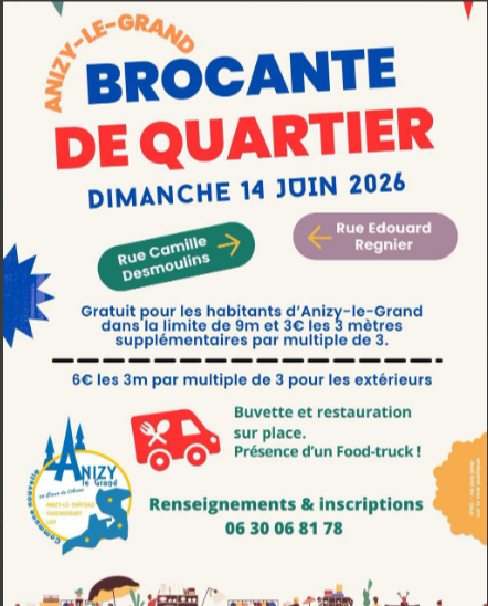 Brocante de Quartier Anizy-le-Grand