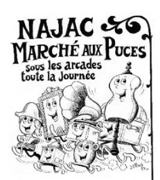 Brocante et marché aux puces  Najac 2026-08-15