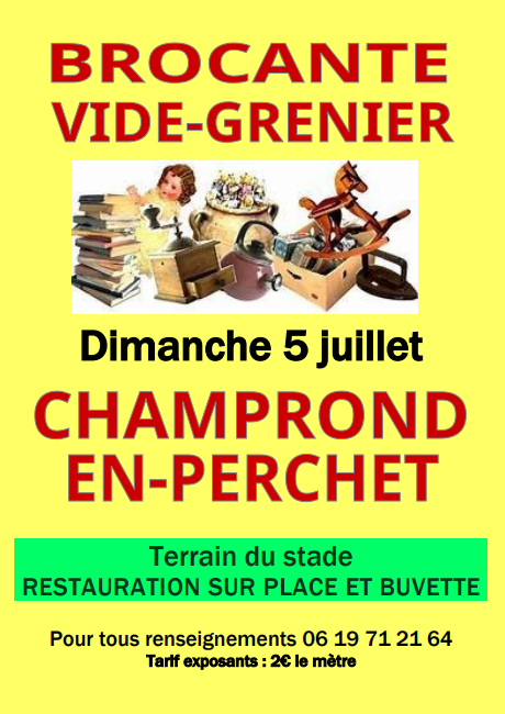 Brocante Vide Grenier Champrond-en-Perchet