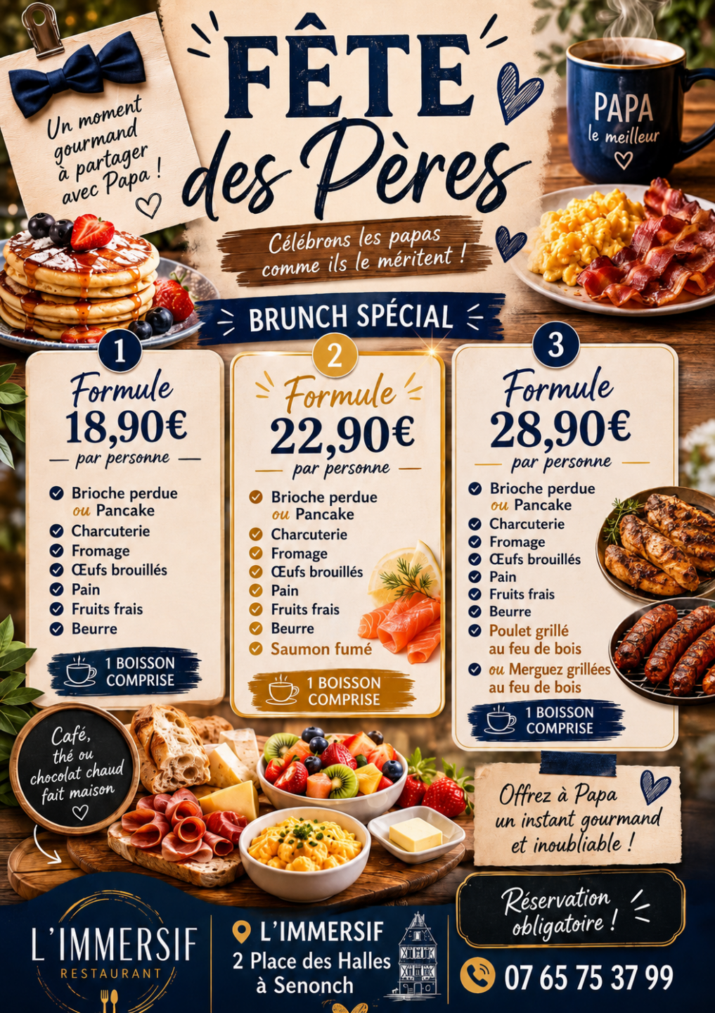 Brunch Fête des Pères Senonches