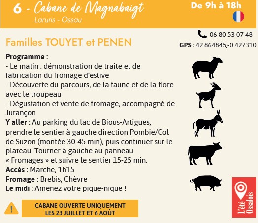 Cabanes ouvertes Cabane de Magnabaigt (Bious Artigues)  Laruns