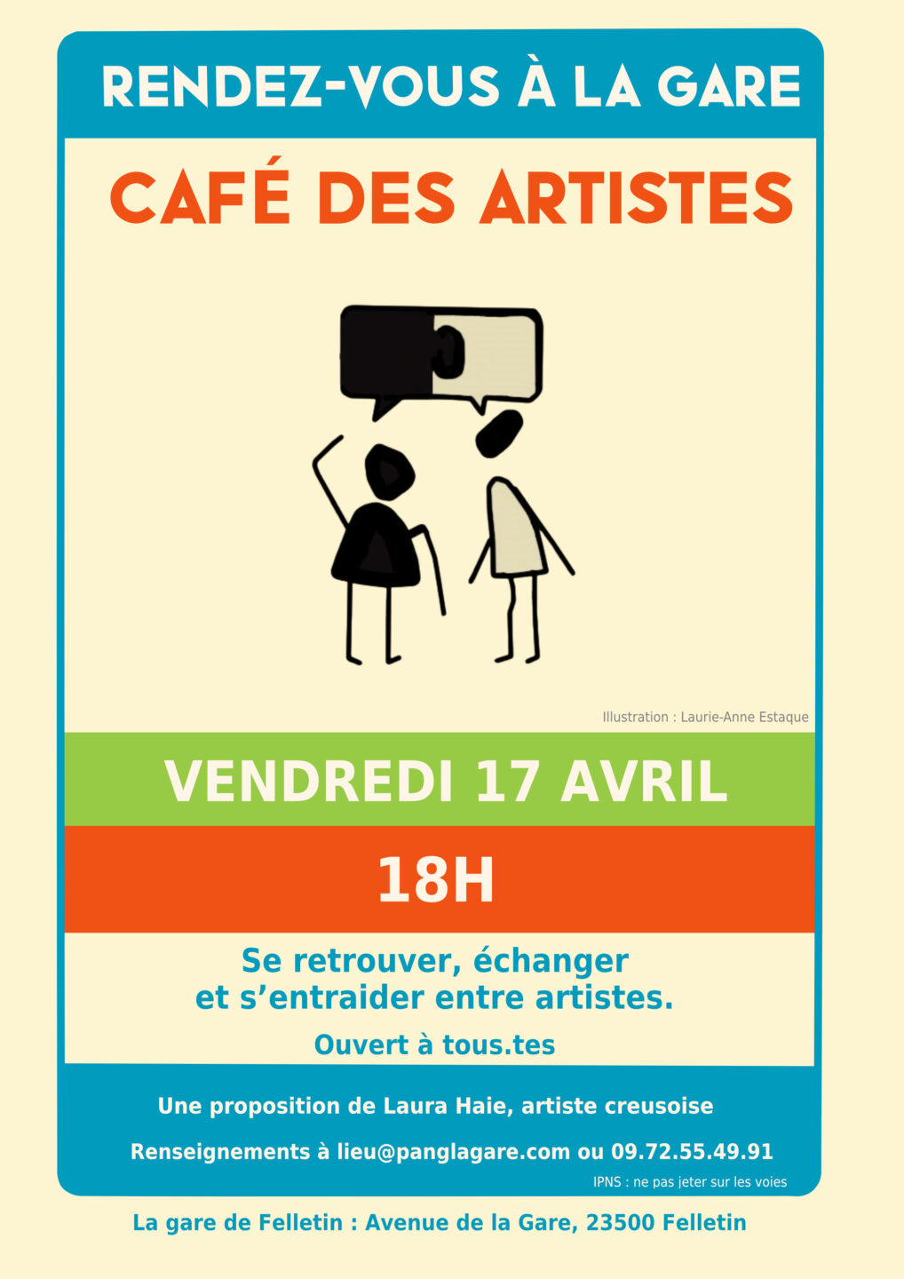 Café des artistes La gare de Felletin Felletin