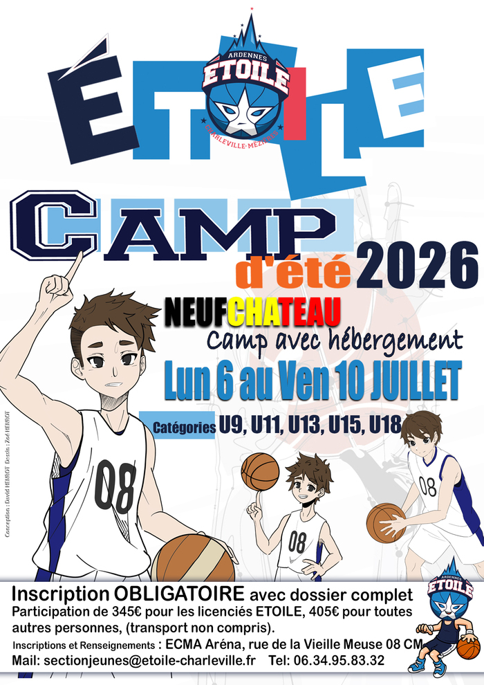 Camp d'été Basket - L'Etoile Guiguette Arena Charleville-Mézières