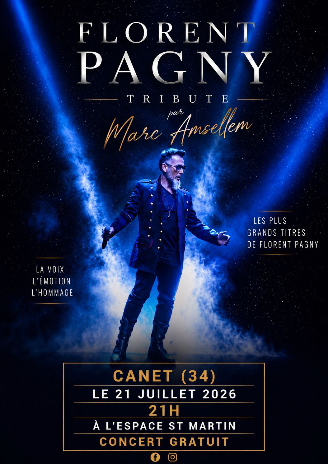 CANESTIVALES TRIBUTE TO FLORENT PAGNY Avenue du Pont Canet 2026-07-21