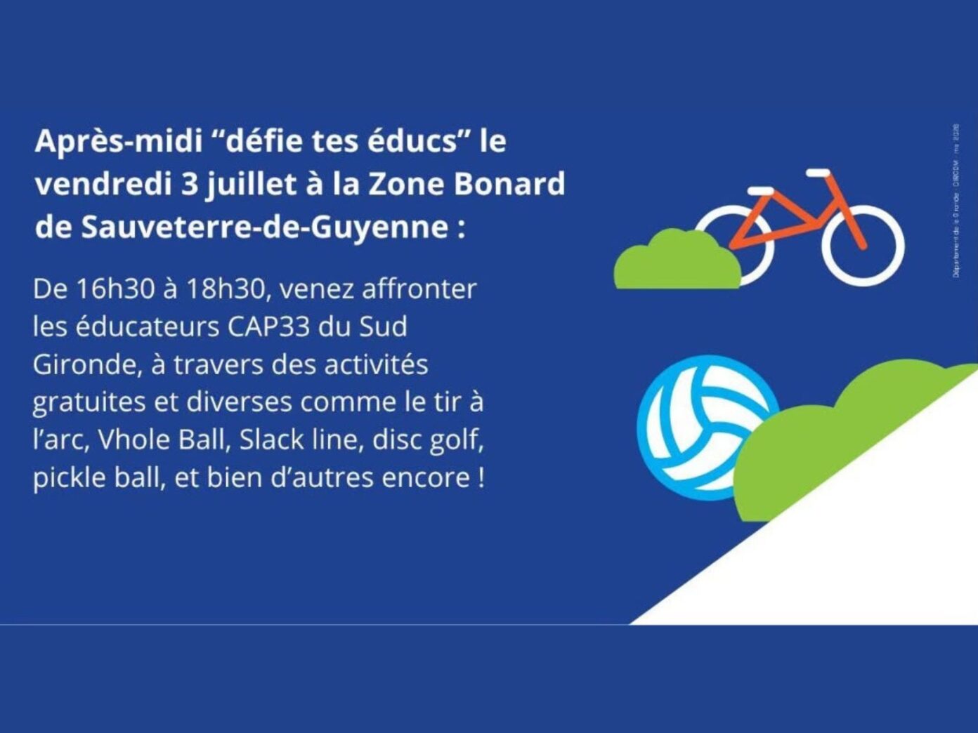 Cap33 défie des éducs  Sauveterre-de-Guyenne