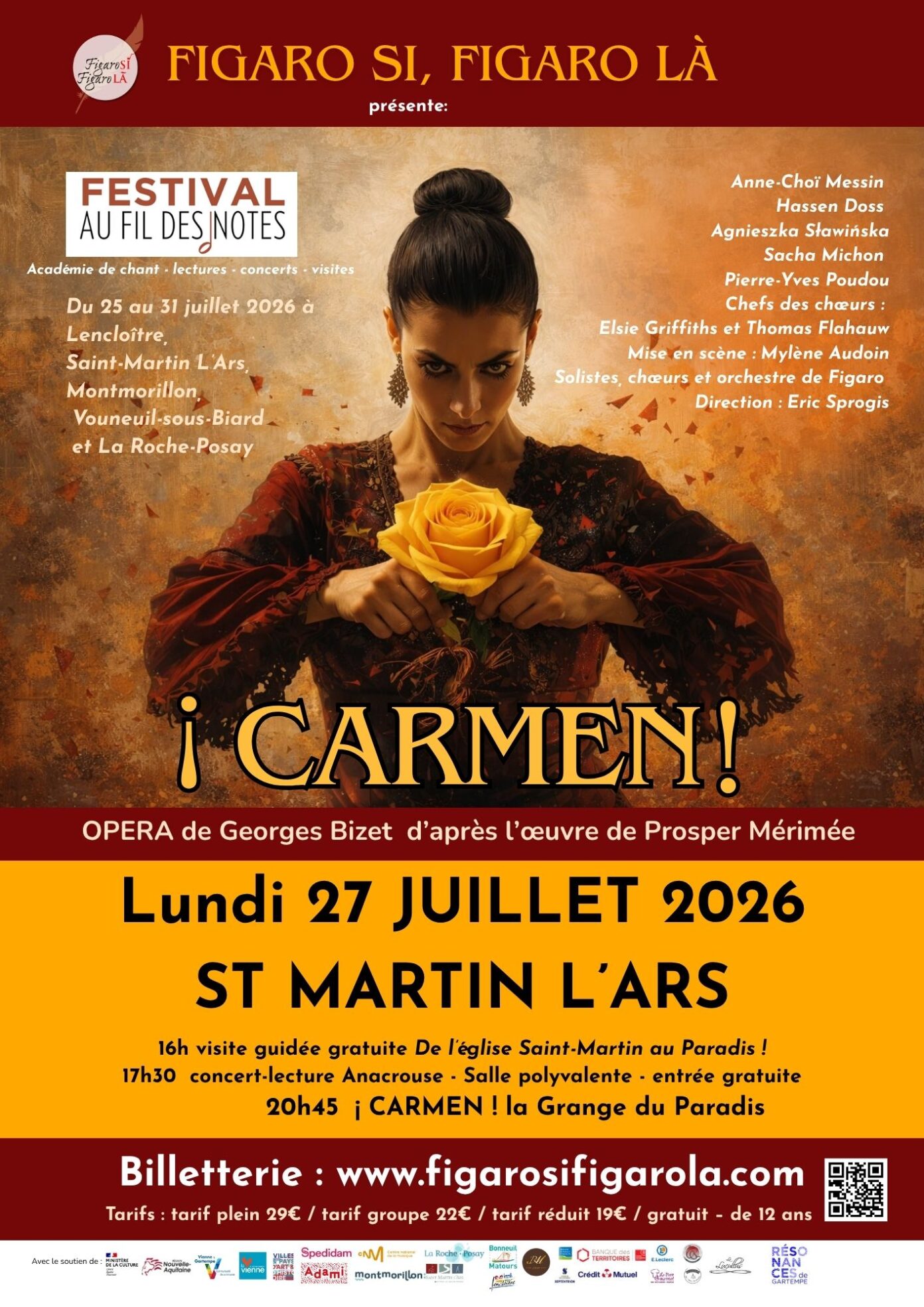 Carmen ! opéra de G.Bizet par la Cie Figaro Si Figaro Là Le Paradis Saint-Martin-l&rsquo;Ars