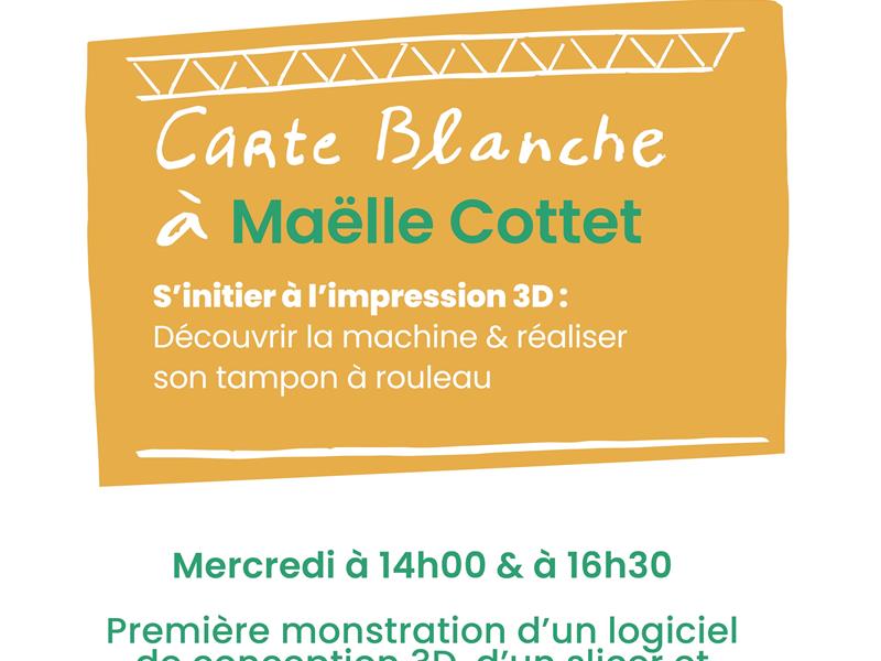 Carte blanche n16 s&rsquo;initier à l&rsquo;impression 3D  Plombières-les-Bains