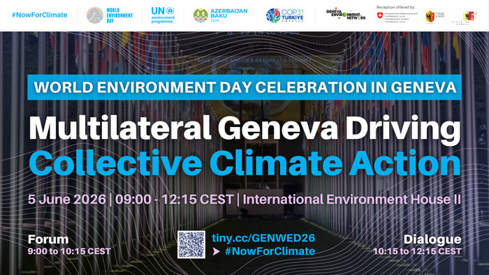 Célébration de la Journée mondiale de l’environnement 2026 à Genève, Autre lieu, Genève