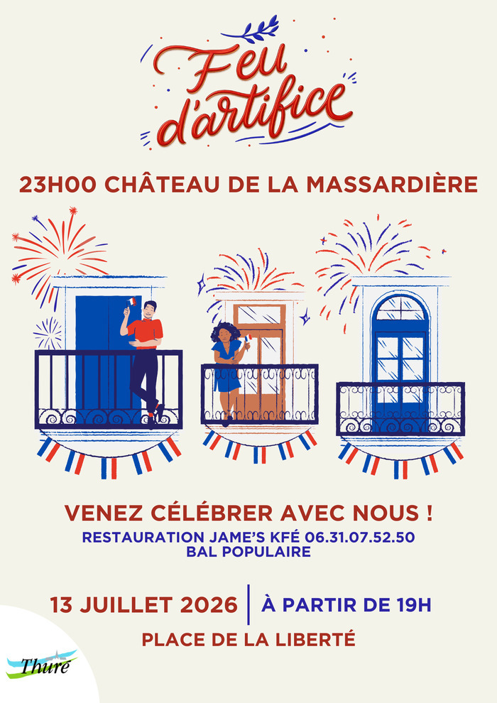 Célébrez la Fête Nationale à Thuré ! Place de la liberté, Thuré Thuré