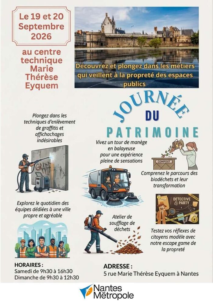 Centre technique de nettoiement Nantes métropole centre technique NM Marie-Thérèse Eyquem