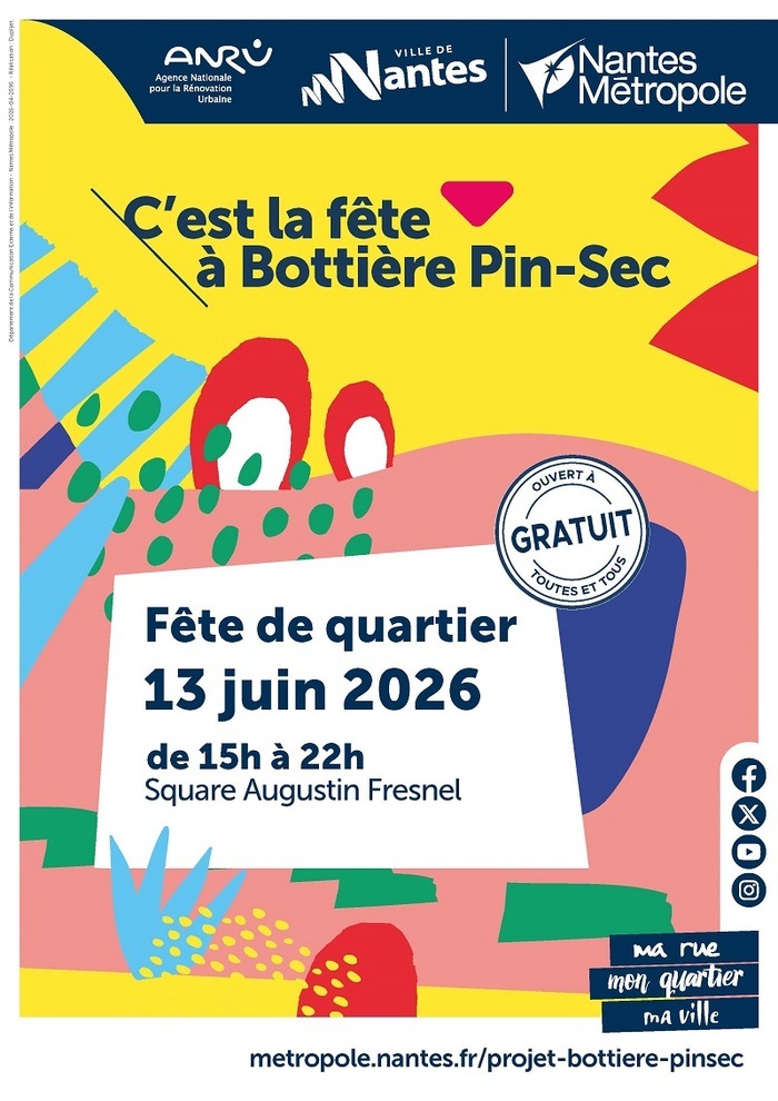 C’est la fête à Bottière-Pin Sec ! Square Augustin Fresnel Nantes