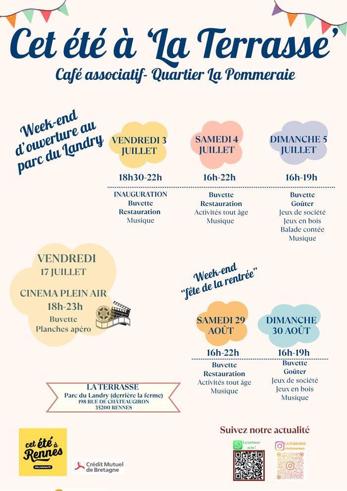 Cet été à la Terrasse Verger du Landry Rennes