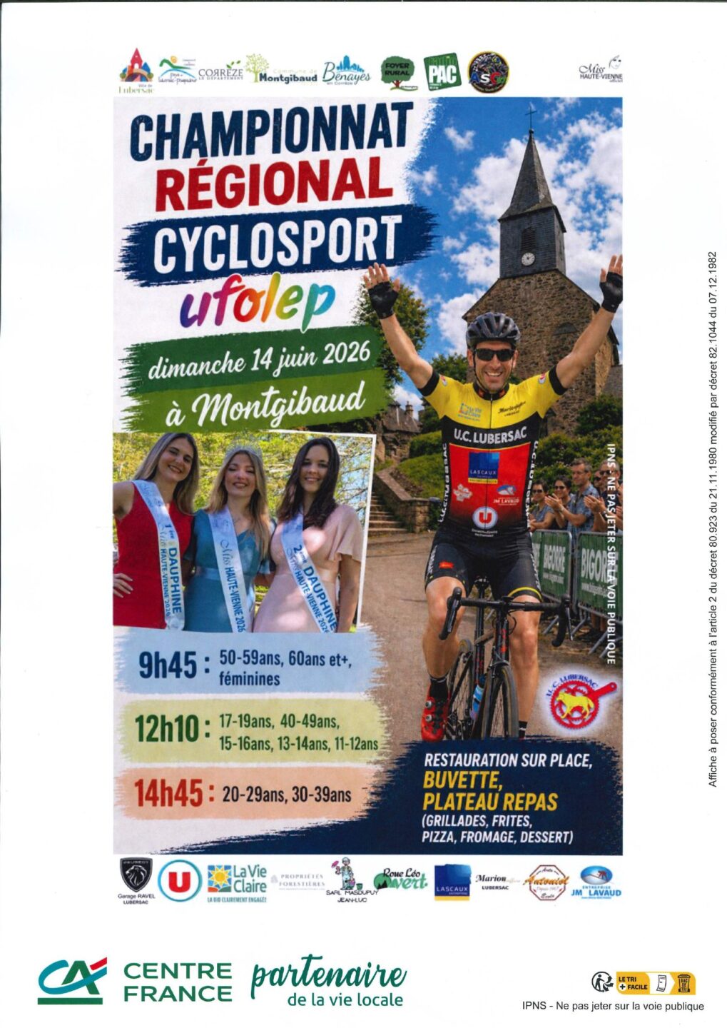 Championnat régional cyclosport UFOLEP Montgibaud
