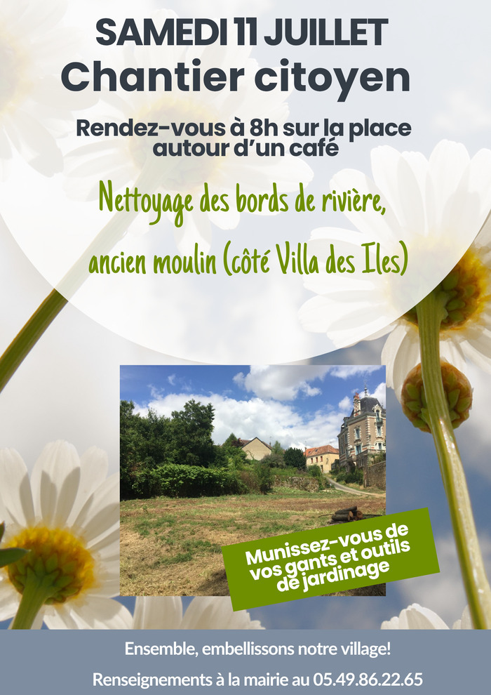 Chantier citoyen  Vicq-sur-Gartempe