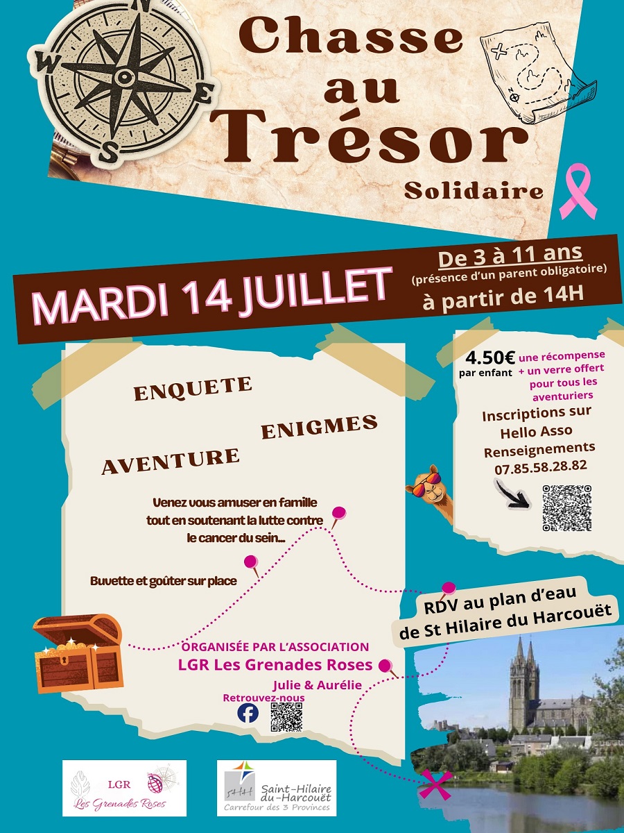 Chasse au trésor solidaire Plan d&rsquo;eau Saint-Hilaire-du-Harcouët