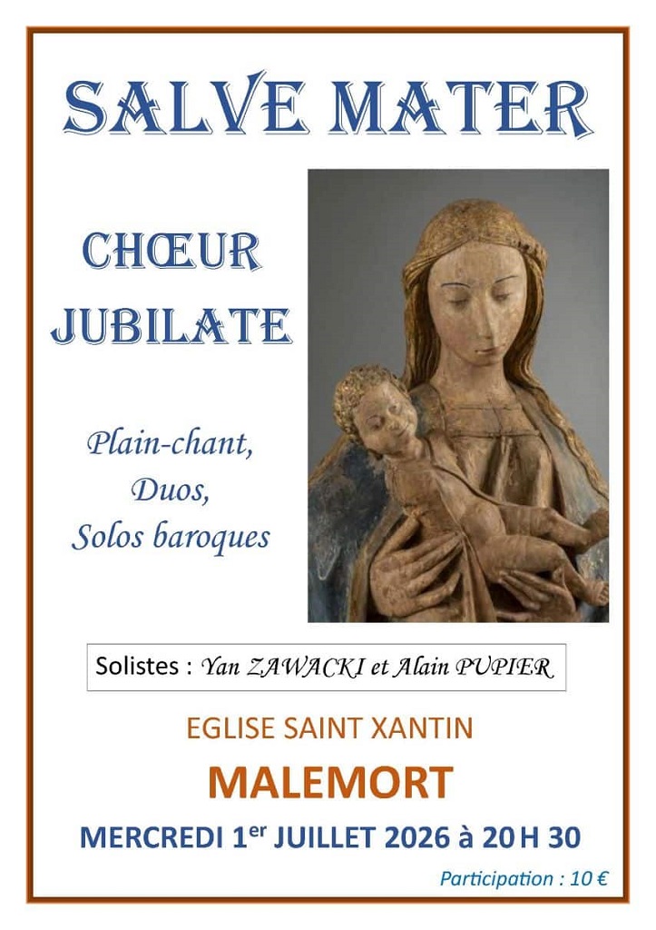 Choeur Jubilate en concert Salve Mater  Malemort