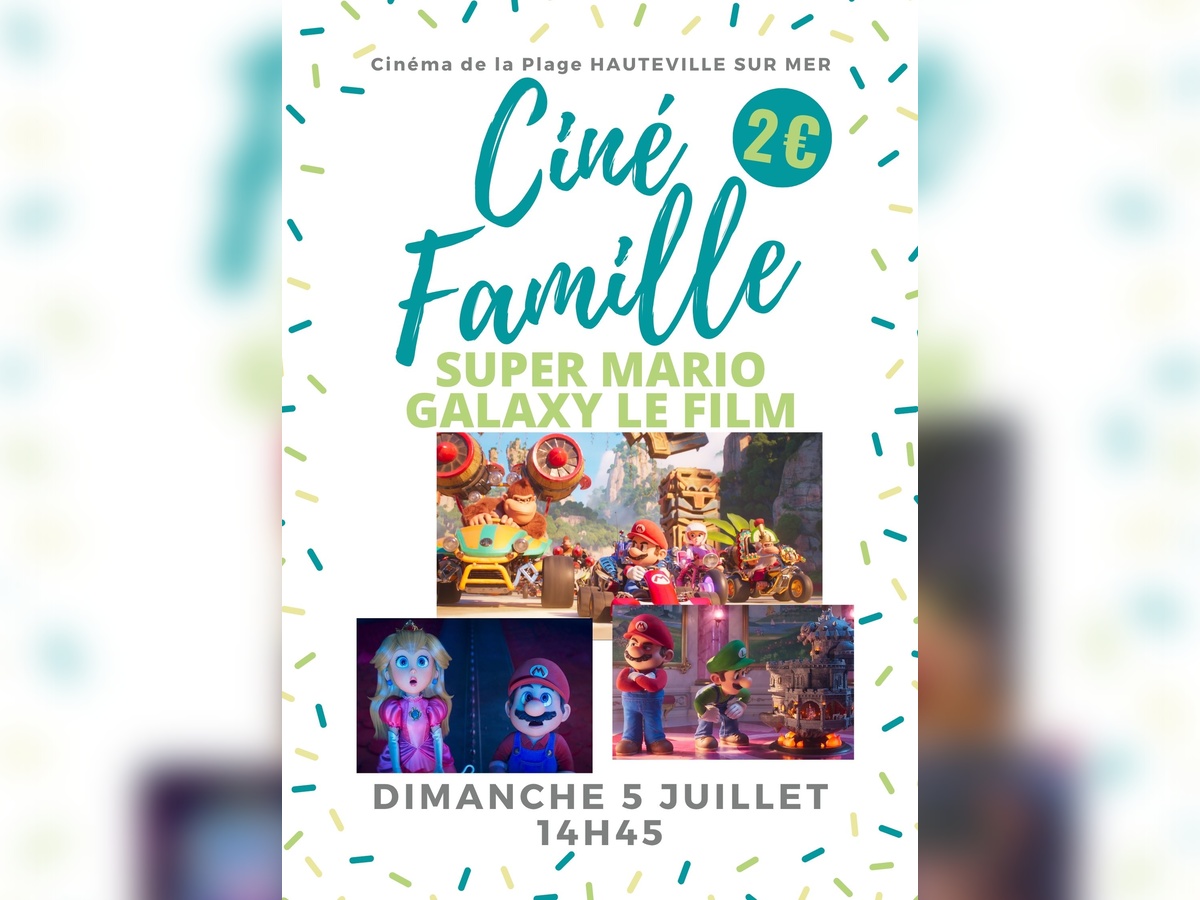 Ciné famille Super Mario Galaxy, le film Hauteville-sur-Mer