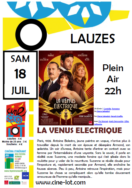 Ciné Lot à Lauzès, séance en plein air Lauzès