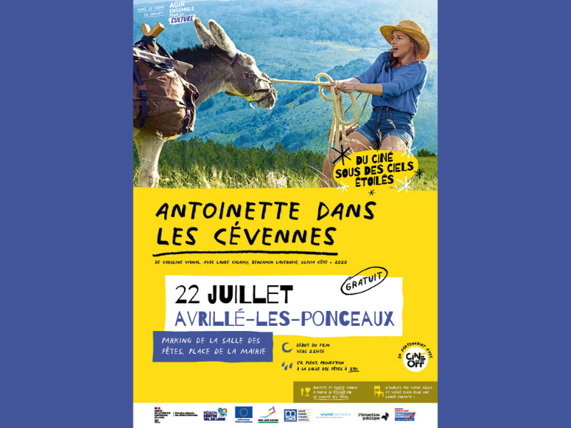 Ciné plein air Antoinette dans les Cévennes Avrillé-les-Ponceaux