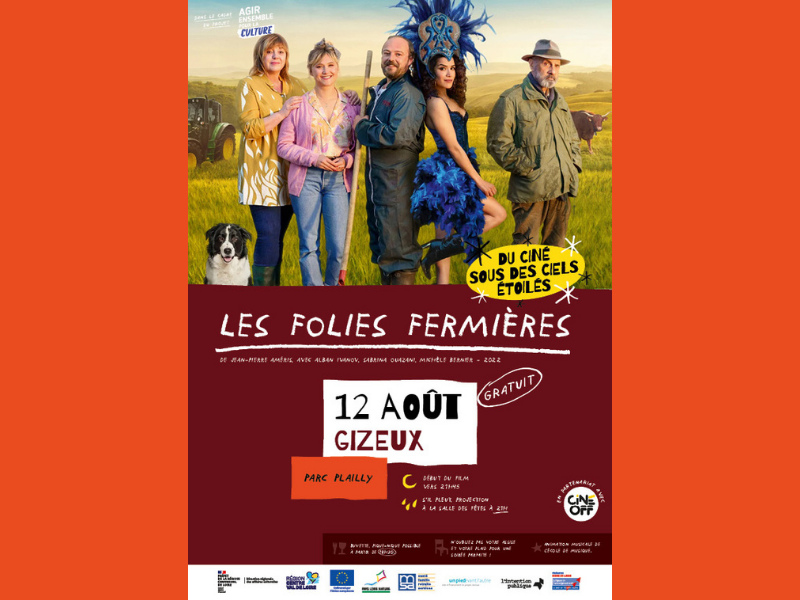 Ciné plein air Les folies fermières  Gizeux