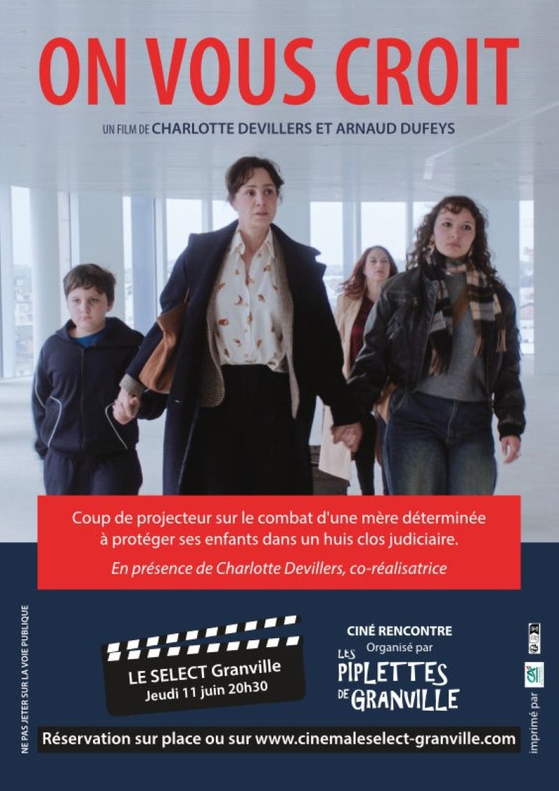 Ciné-rencontre On vous croit Cinéma Le Select Granville