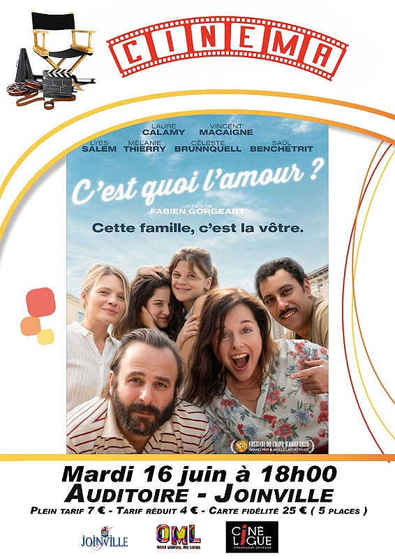 Cinéma à l’auditoire C’est quoi l’amour ? Joinville