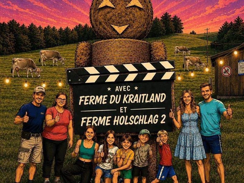 Cinéma de plein air et marché paysan  Dolleren