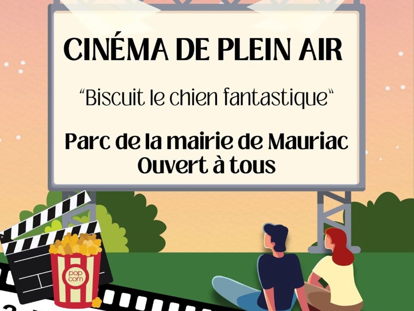 Cinéma en plein air Biscuit, le chien fantastique Parc de la mairie Mauriac