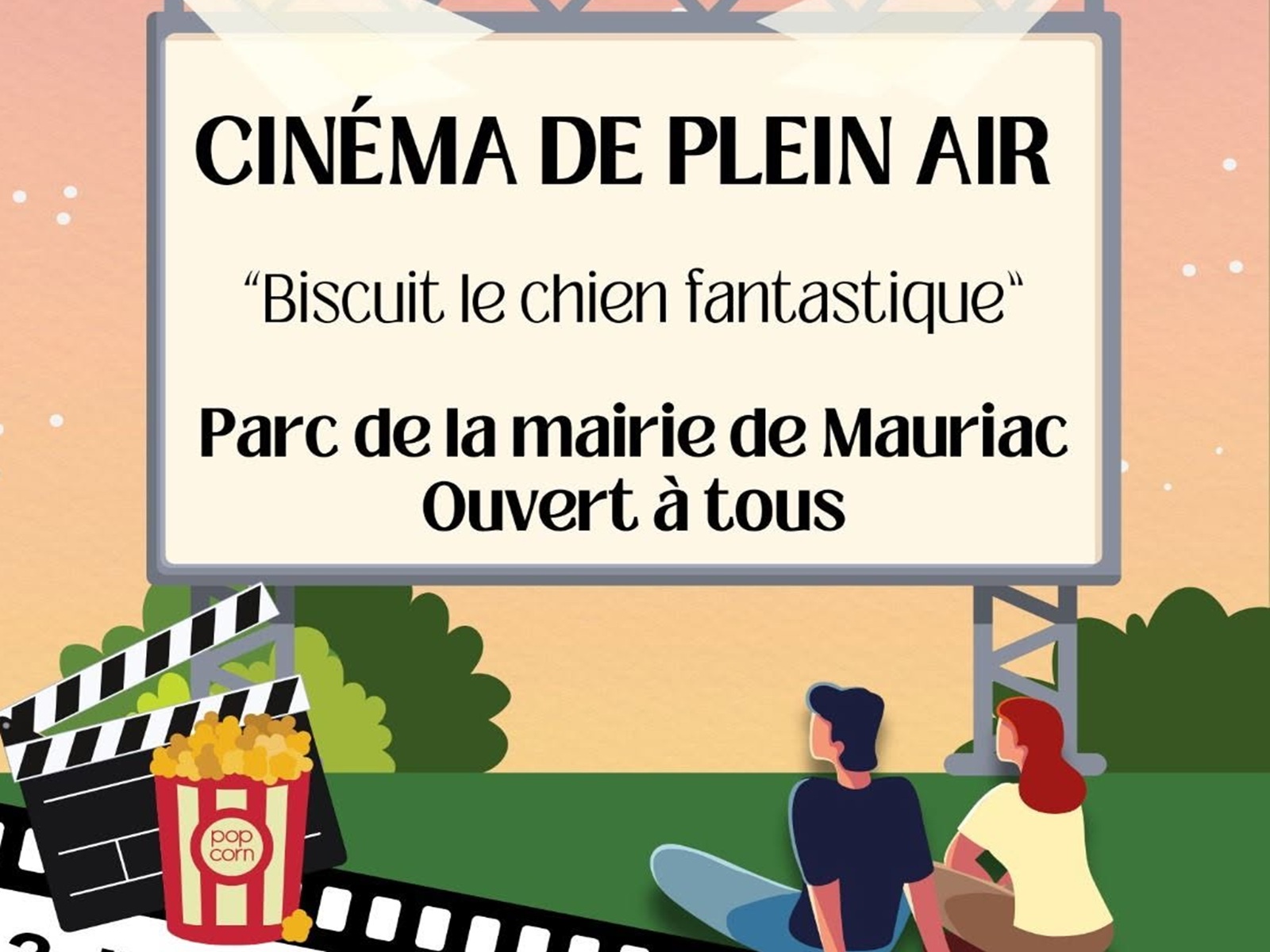 Cinéma en plein air Biscuit