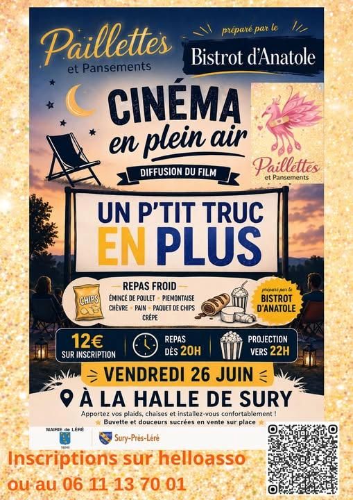 Cinéma en plein air Sury-près-Léré