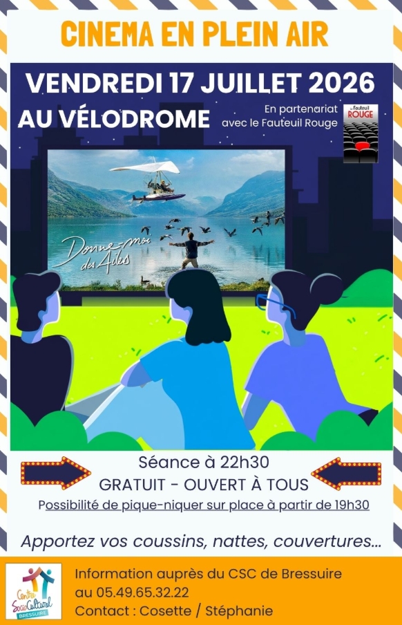 Cinéma plein air Vélodrome Bressuire