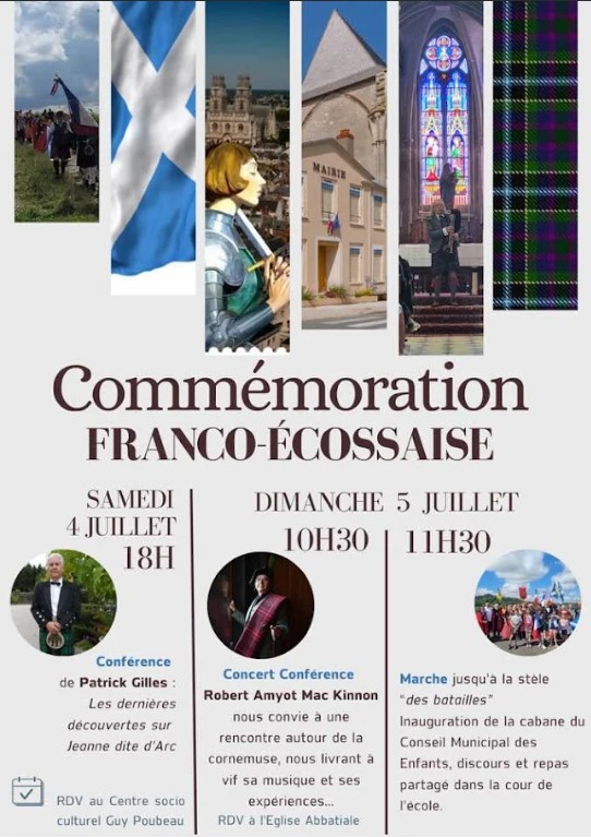 Commémoration Franco Ecossaise  Saint-Satur