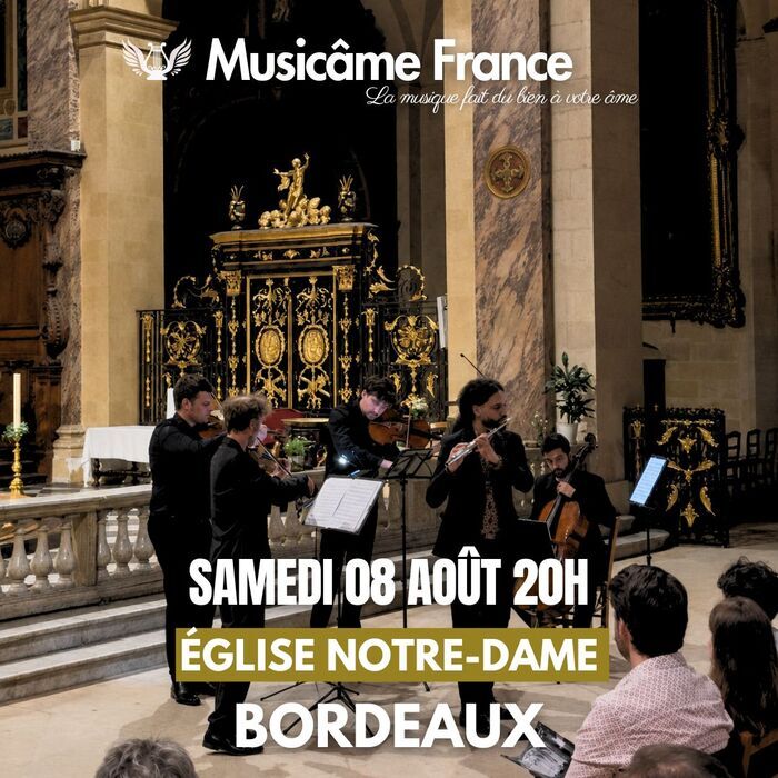 Concert à Bordeaux: Ravel, Debussy, Kreisler, Cantemir, Mozart, Bach, Piazzolla, Vivaldi Eglise Notre-Dame Bordeaux