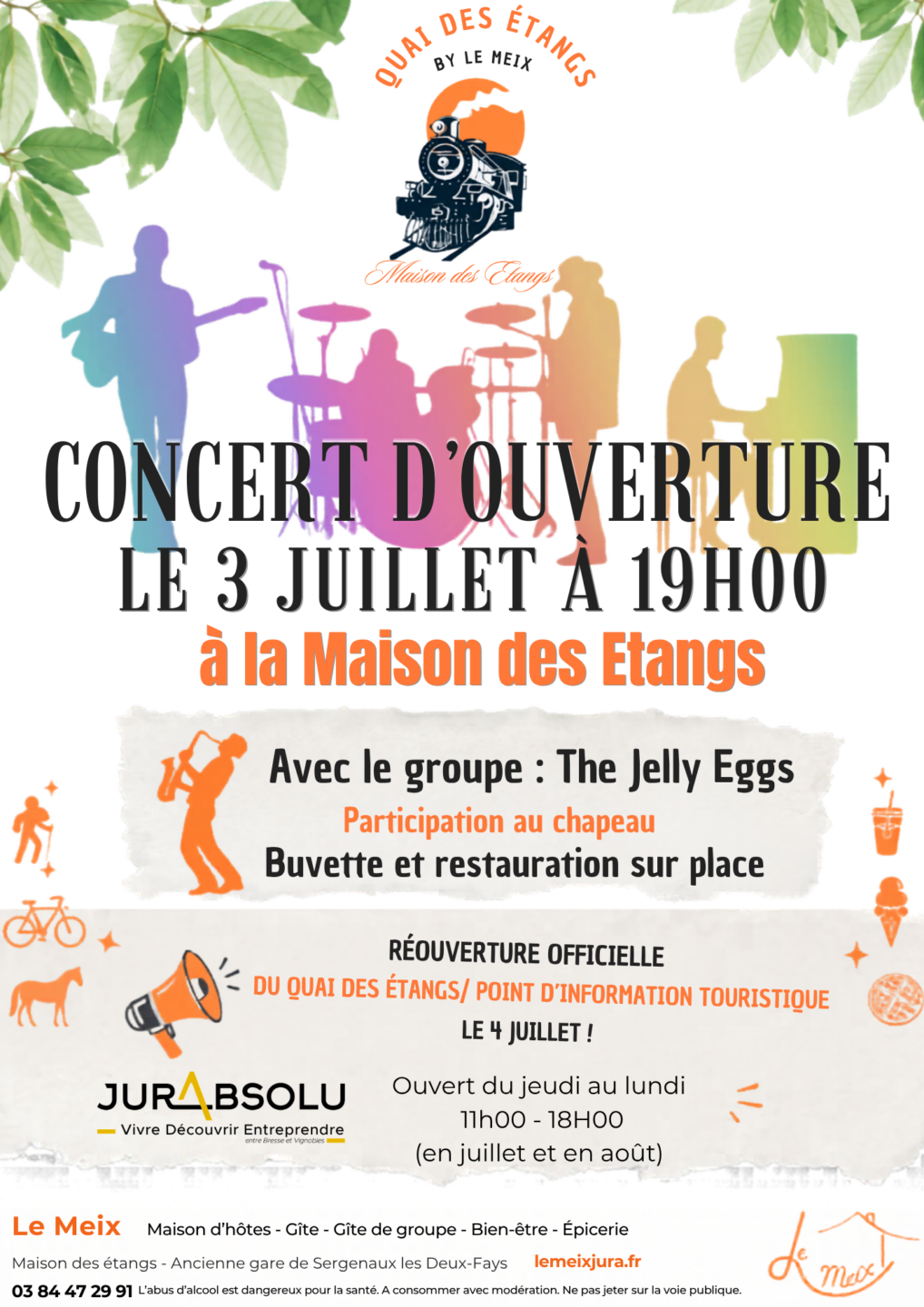 Concert à la Maison des Étangs Ouverture du Quai des étangs Sergenaux