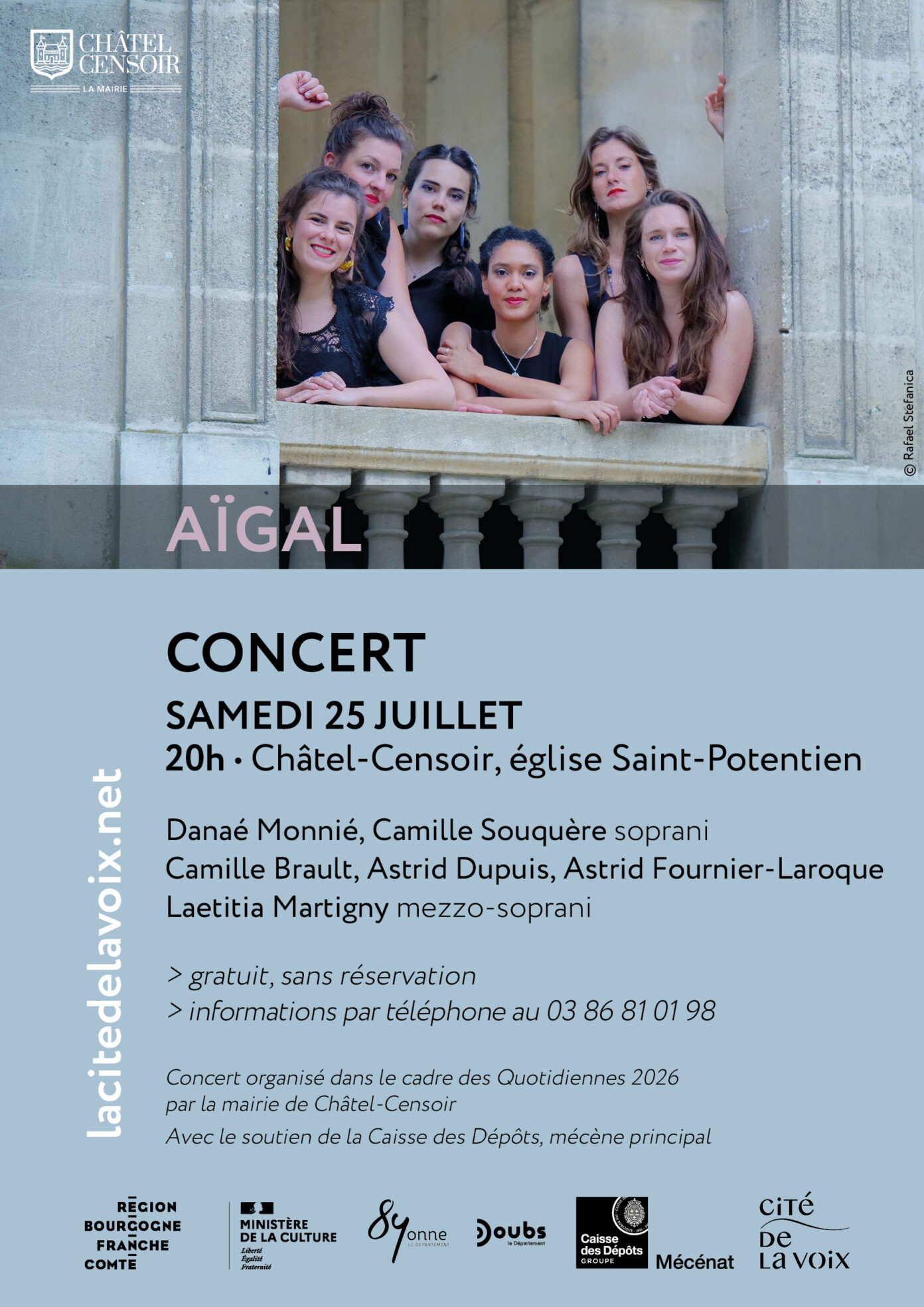 Concert Place de l&rsquo;Église Châtel-Censoir