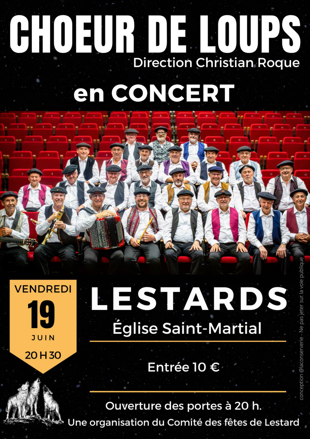 Concert Choeur de Loups à Lestards Église Lestards