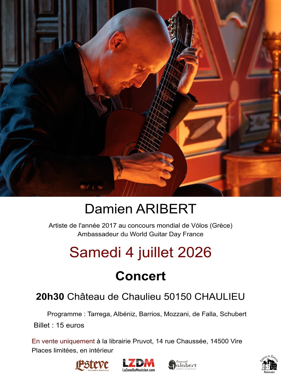 Concert Damien Aribert Château de Chaulieu Chaulieu