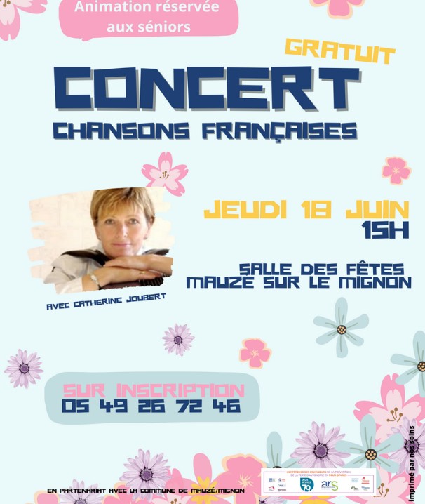 Concert de chanson française à Mauzé-sur-le-Mignon Mauzé-sur-le-Mignon