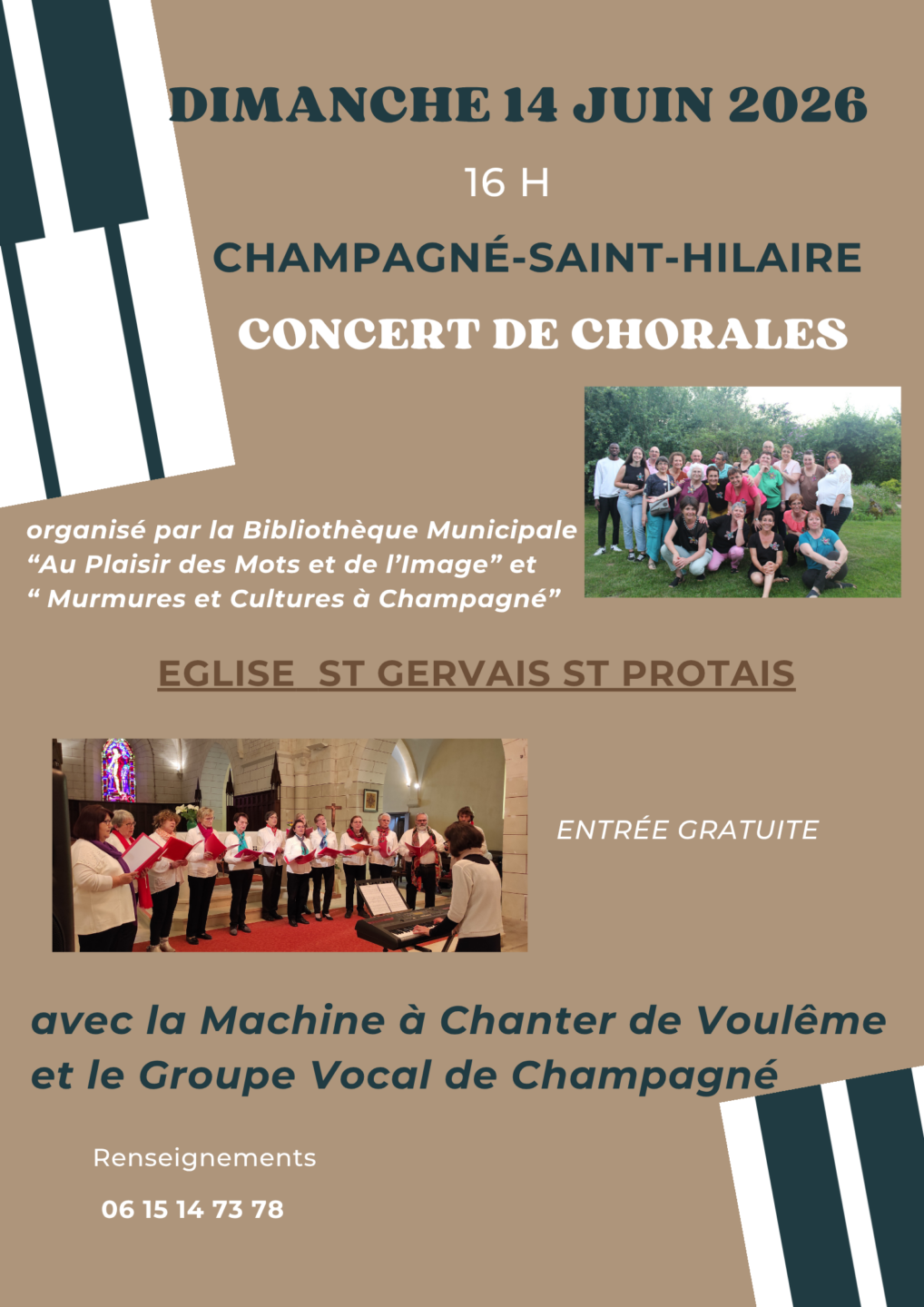 Concert de chorales Champagné-Saint-Hilaire